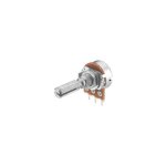 Potentiomtre 100k logarithmique  arbre court en mtal extrud r16148 - 1a - 2 - a100k