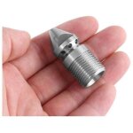 Ss304 buse de nettoyage d'�gout en acier inoxydable avec filetage m�le 3 / 8bsp