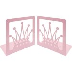 Sstrwgood 1 paire serre - livres couronne rose m�tal creux, roi reine royale, support bureau enfant fille ...