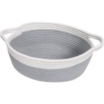 Sstrwgood petit panier tress� en rotin, gris, pour jouets, salle de bain, maquillage ou rangement en ...