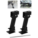 Stabilisateur bequille remorque, 2 pi�ces de cric stabilisateur camping car en fer, support r�glable ...