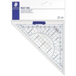 Staedtler triangle de gomtrie 568 35 transparent longueur de l'hypotnuse: 22 cm