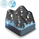 Stahlwerk �querre de soudage magn�tique set de 4 pi�ces 22, 6 kg 50 lbs aimant de soudage pratique