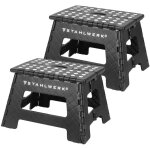 Escabeau pliant kt - 2 st lot de 2 avec capacité de charge de 150 kg tabouret marchepied pliable - stahlwerk ... Escabeau pliant kt - 2 st lot de 2 avec capacité de charge de 150 kg tabouret marchepied pliable - stahlwerk ...