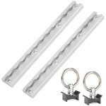 Jeu de 2 rails d'arrimage avec anneaux d'arrimage 30 cm - stahlwerk Jeu de 2 rails d'arrimage avec anneaux d'arrimage 30 cm - stahlwerk