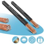 Stahlwerk kit de baguettes de soudage tig er70s - g3 acier  1, 6 et  2, 4 x 500 mm