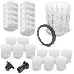 Stahlwerk kit de godets de mélange 25 pièces pour utilisation à peinture 650 ml Stahlwerk kit de godets de mélange 25 pièces pour utilisation à peinture 650 ml