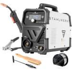 Stahlwerk poste de soudage flux 140 st digital avec 140 a, d�vidoir de fil synergique