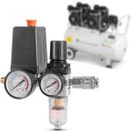 Stahlwerk pressostat 0 - 10 bar régulateur de pression avec manomètre pour compresseurs Stahlwerk pressostat 0 - 10 bar régulateur de pression avec manomètre pour compresseurs