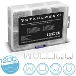 Stahlwerk set d'agrafes pour appareils de soudage en plastique 1. 200 agrafes clous de soudage