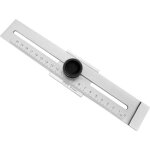 Stainless steel marking ruler ruler trusquin plage de mesure en m�tal 250 mm, 1 pi�ce - choyclit