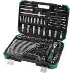 131 pices coffret de douilles embouts professionnels 1 / 4' et 1 / 2', acier au cr - v, 2 cl  cliquet ...