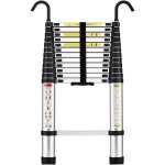 [jamais utilis] stanew aluminium chelle pliante 3. 8m tlescopique pliable avec mains courantes amovibles, ...