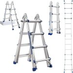 chelle tlescopique articule en aluminium 4 m stanew, 3 en 1 professionnel escalier multifonction 4 ...