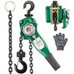 Stanew - palan  levier manuel, capacit de charge 0. 75t, hauteur de levage 1. 4m, chane g80 en acier ...