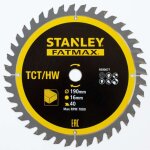 Stanley accessoires - lame de scie � bois 190x16 mm, 40 dents sta13365 - xj