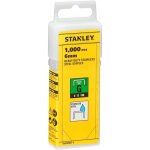 Stanley - agrafes robustes de type g 6mm, 1000 pices, en acier inoxydable, pour agrafeuses manuelles ...