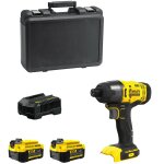 Stanley - visseuse � chocs fatmax sfmcf800m2k (2 x 4, 0 ah chargeur coffret)