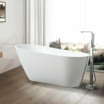 Baignoire îlot design ovale oprah blanche 140 cm Baignoire îlot design ovale oprah blanche 140 cm
