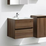 Stano. - meuble salle de bain design simple vasque siena largeur 60 cm noyer Stano. - meuble salle de bain design simple vasque siena largeur 60 cm noyer