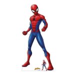 Star cutouts - figurine en carton spider man spiderverse comics disney h 179 cm
