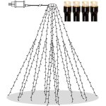 Guirlande lumineuse d'extrieur star trading shiny warm white , 8 guirlandes lumineuses de 2 m de long, ...