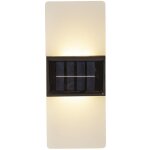 Lanterne solaire wally frost, applique murale, dpolie, led, capteur crpusculaire, blanc chaud & lumire ...