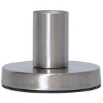 Star trading - pied de lampe 'glans' avec douille e27, mtal bross, argent, h 8, 5 cm