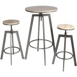 Altobuy - stark - ensemble table mange - debout et 2 tabourets rglables