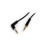Startech - com cable de 1. 8m de stereo audio de 3. 5mm right angle angled - male to male