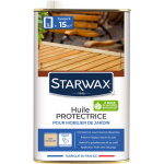 Huile protectrice pour mobilier de jardin incolore 1l