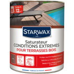 Saturateur haute protection pour terrasses et bois ext�rieurs teck 1l starwax
