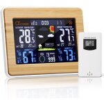 Station m�t�o num�rique sans fil avec capteur ext�rieur ? avec heure, date, temp�rature, humidit�, barom�tre, ...