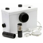 Station pompe de relevage wc + 2 installations sanitaires 240 litres par minute 600 watts