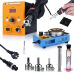 Station de soudage rosfix hot - air 858d fiable + creuset + flux rma - 223
