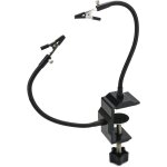 Station de soudage troisieme main avec base de serre - joint en c et 24cm bras flexible pour rparation ...