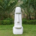 Wanda collection - statue jardin moai gant de l'ile de pques 1m50