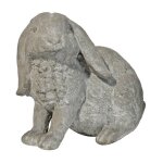 Statuette lapin ciment 24x14x21cm