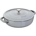 Staub chistera sauteuse fonte maille 28 cm gris