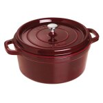 Cocotte en fonte Émaillée avec couvercle, tous feux dont induction, 5 à 7 personnes, ronde, 28 cm, 6, ... Cocotte en fonte Émaillée avec couvercle, tous feux dont induction, 5 à 7 personnes, ronde, 28 cm, 6, ...