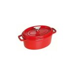 Staub - cocotte ovale en fonte 23 cm rouge