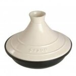 Staub - plat  tajine en fonte, couvercle cramique,  28 cm, crme