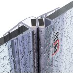 Joints de douche magntiques set, 185 cm, vitre 3, 5 / 4 / 5mm, joints d'tanchit aimants 180 pour ...