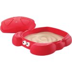 Step2 bac  sable crabbie bac  sable enfant / pour enfants en plastique avec couvercle & banc sous la ...