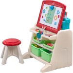 Step2 flip & doodle chevalet avec bureau et tabouret pour enfants table de cr�ativit� en plastique avec ...