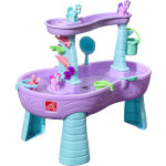 Step2 rain shower splash licornes table d'eau avec 13 accessoires - rose & violet table jeux d'eau table ...