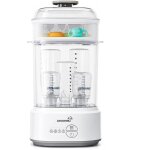 St�rilisateur biberon avec s�chage, st�rilisateur �lectrique � vapeur compact pour biberons, t�tines, ...