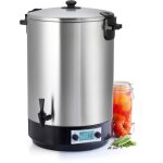 St�rilisateur de bocaux �lectrique cuve inox avec robinet et minuteur 45l 2500w - nature&saveurs - ns ...