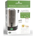 Strilisateur automatique en inox 2200w - pour 14 bocaux de 1l - avec cran lcd le pratique