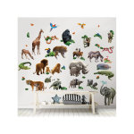 Stickers monde de la jungle walltastic